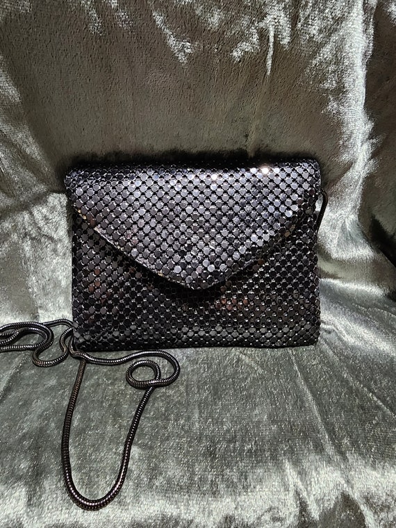 80s surrealist brass relief purse - studio metalwork