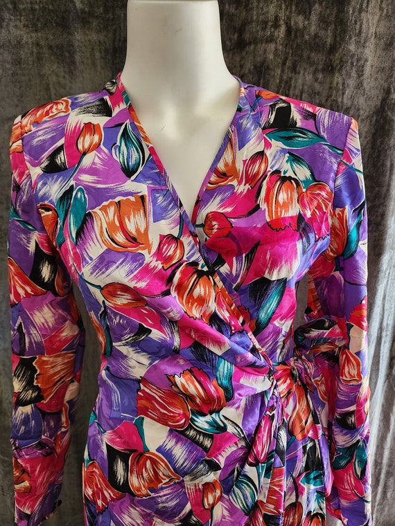 Retro Liz Claiborne Flower Dress - image 2
