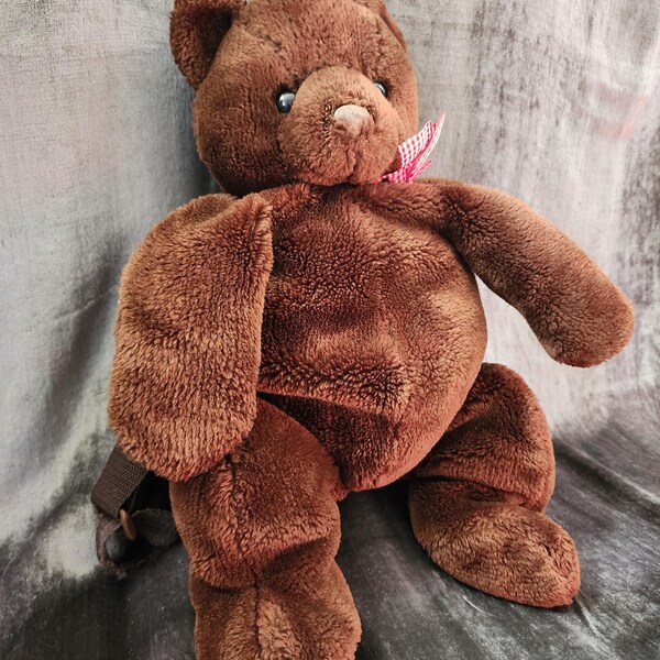 Vintage 90's Teddy Bear Plushie Backpack