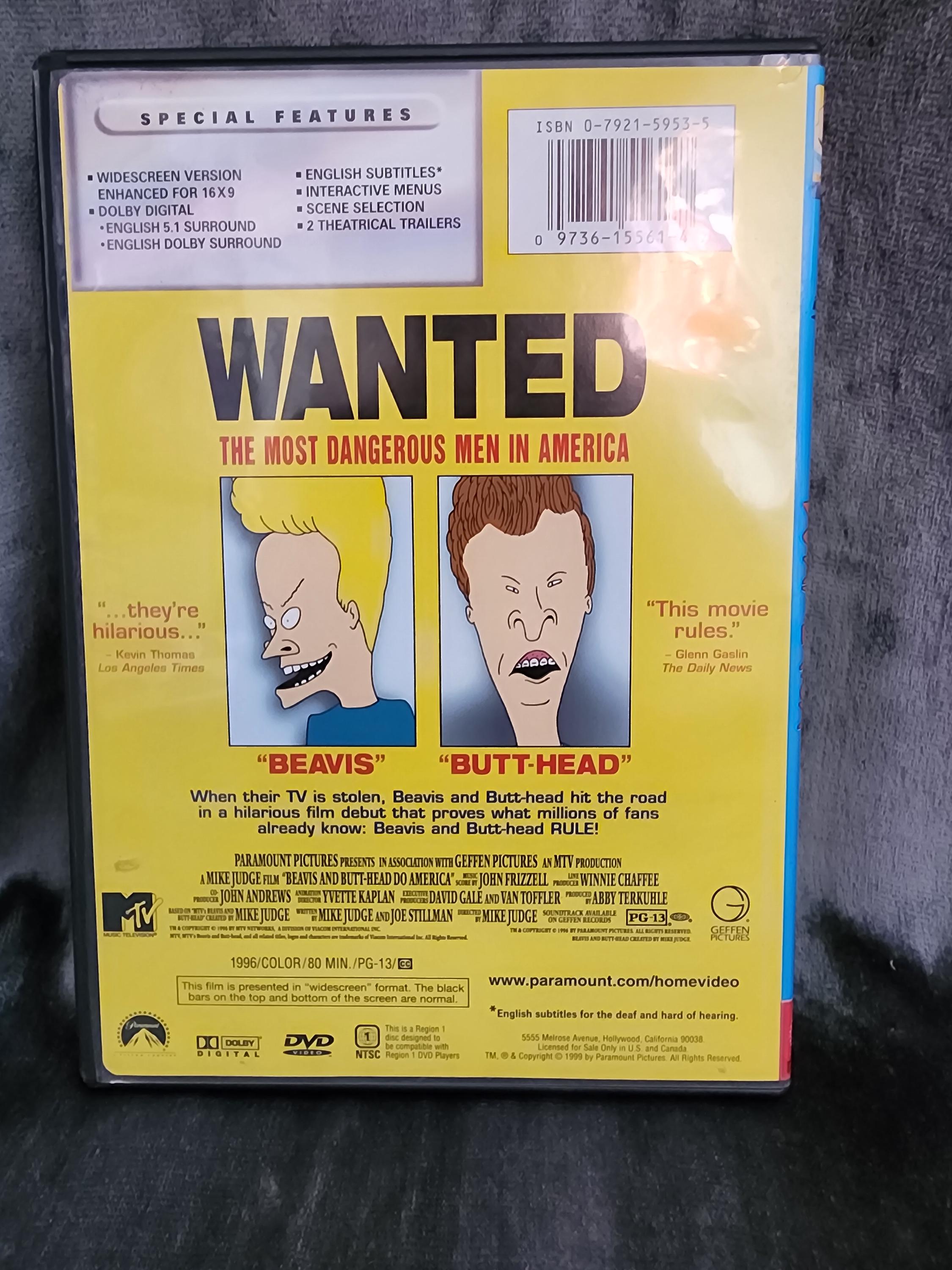 Beavis and Butthead Do America DVD - Etsy
