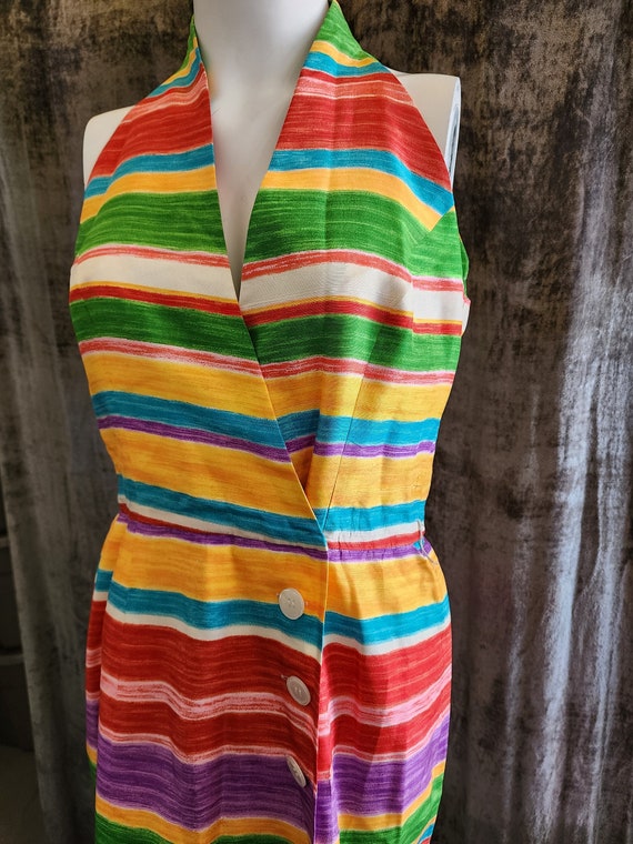 Multi-Colored Striped Dress - image 2