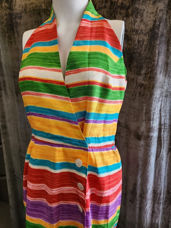 Multi-Colored Striped Dress - image 1