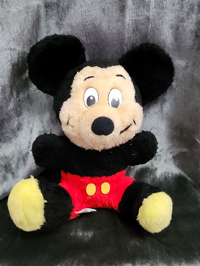 Retro Mickey Mouse Stuffed Animal image 1
