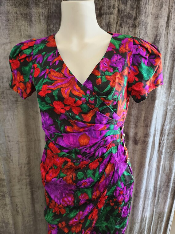 Silk Studio Flower Dress - image 7