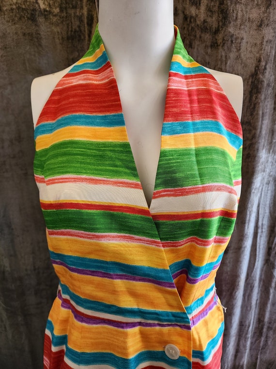 Multi-Colored Striped Dress - image 2