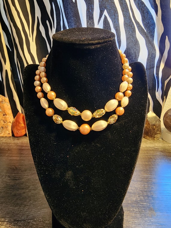 Vintage 1960's Peach Necklace