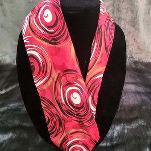 Red Swirl Silk Tie