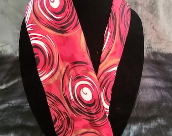 Red Swirl Silk Tie
