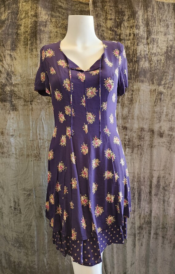 1990s Donna Ricco Short Sleeve Dress - image 4