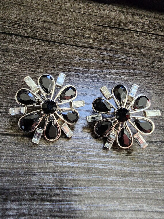 Monet Clip On Flower Earrings