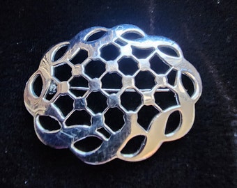 Vintage Silver Tone Brooch