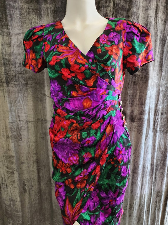 Silk Studio Flower Dress - image 3