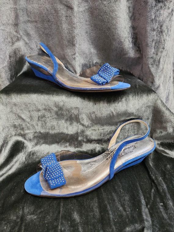 Blue Bow Wedges by Norman Kaplan Las Vegas