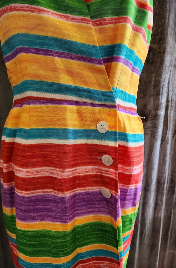 Multi-Colored Striped Dress - image 3