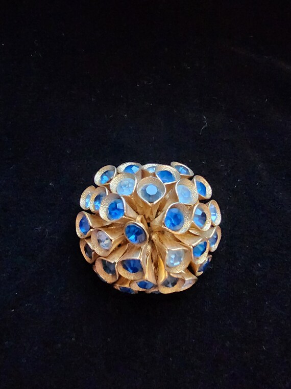 Blue and Gold Brooch - image 2