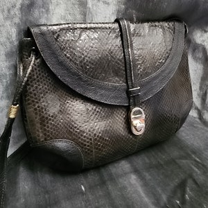 Black Snakeskin Purse