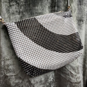 Aluminum Mesh Purse- Gray and Black