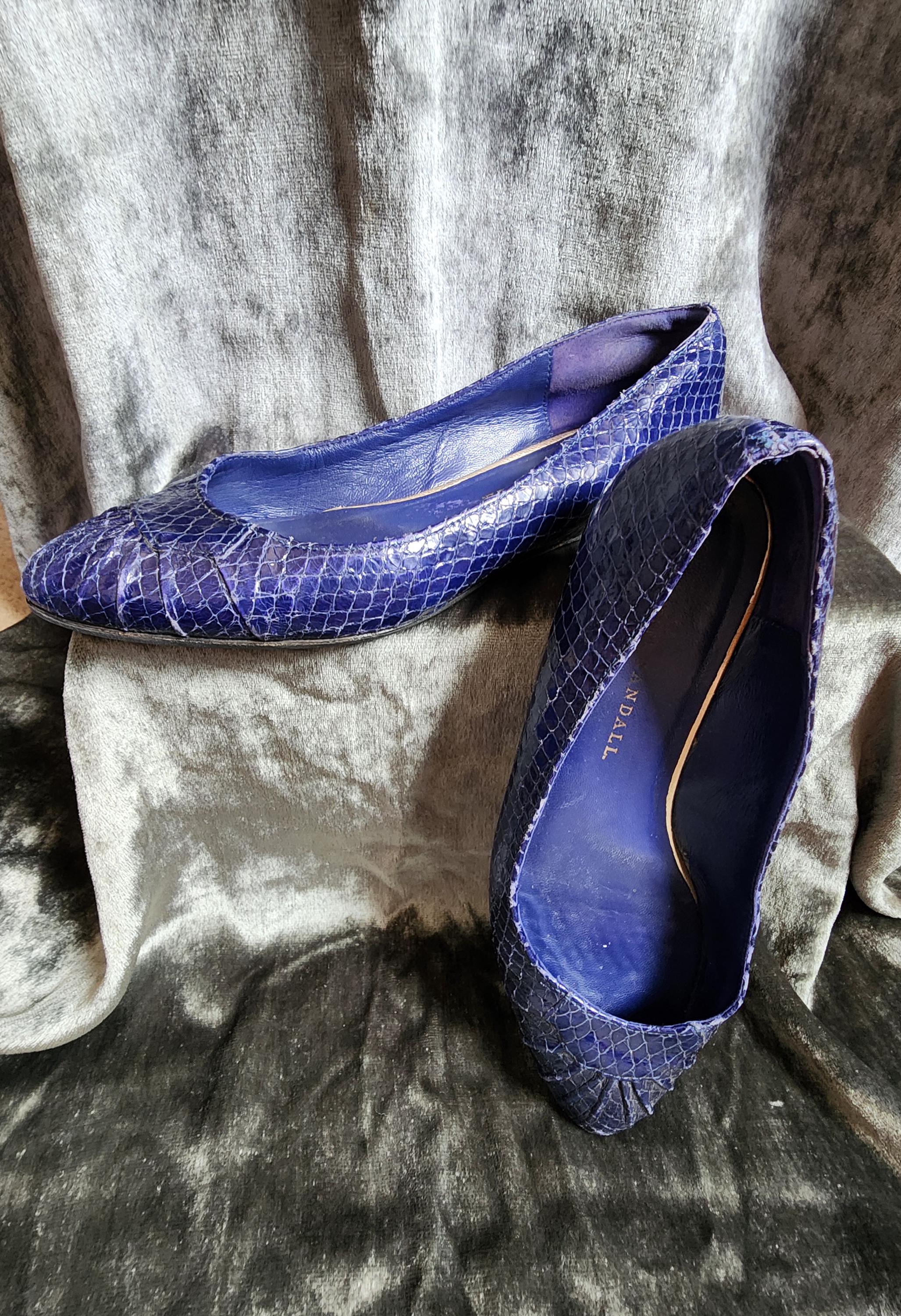 Loeffler Randall Snakeskin Wedges - Etsy Loeffler Randall Snakeskin print Ballet Flats small wedge heel neutral 9B main image 0