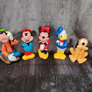 Retro Set of 5 Mickey Mouse and Friends Figurines