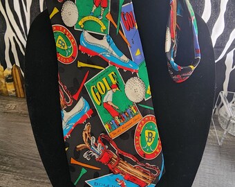 Golfer Tie- 100% Silk