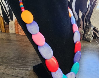 1980s Multicolor Necklace