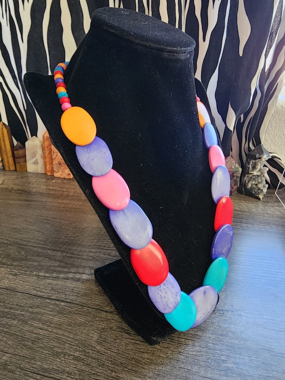 1980s Multicolor Necklace