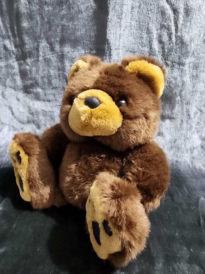 Vintage Brown Teddy Bear - Etsy
