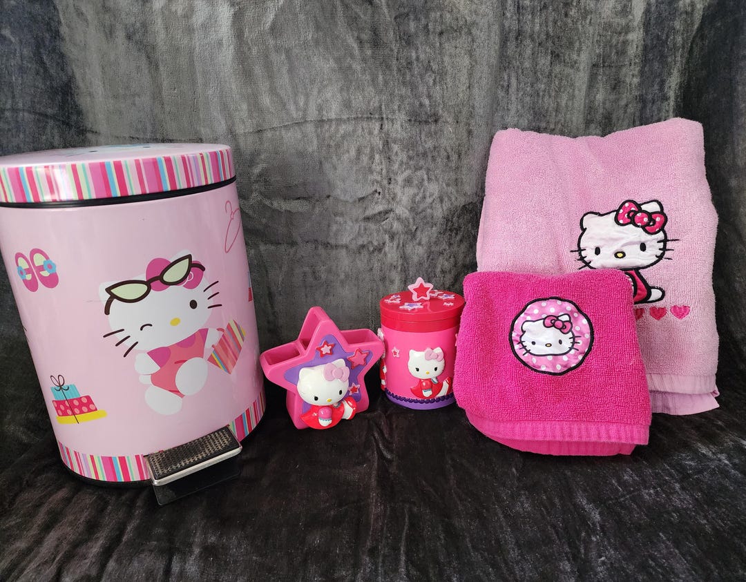 Retro Hello Kitty Bathroom Set - Etsy