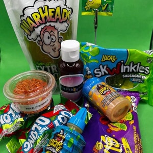 Sour Warheads Pickle Kits | Chamoy Pickle Kit Sour Sweet Spicy | Trending Pickle Best Seller Candy | Food Gift Birthday Gift For Her