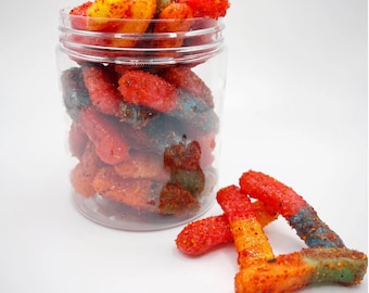 Spicy Chamoy Sour Gummy Worms | Dulces Enchilados