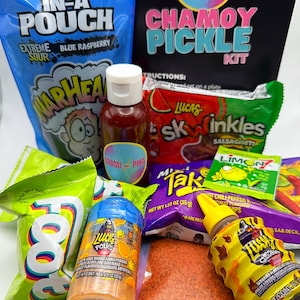 Miami Pika Sour Blue Raspberry Pickle Chamoy Candy Kit