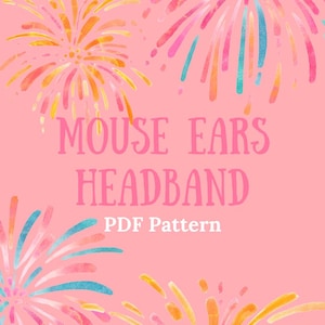 Mouse Ears Headband PDF easy simple crochet pattern
