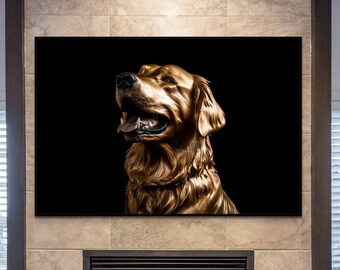 La alegría de un Golden Retriever / Regalo único para un amante del oro