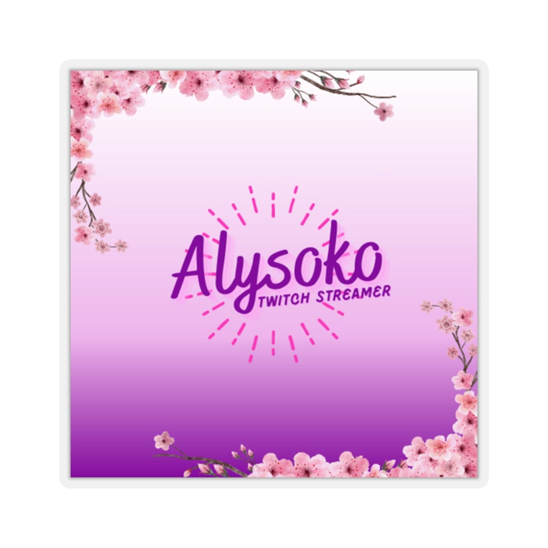 Alysoko Twitch Streamer Kisscut Stickers Etsy