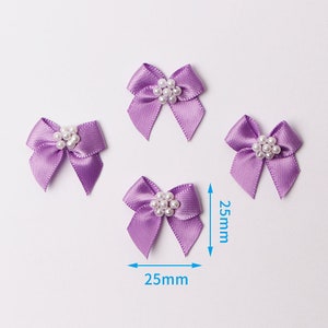 100-200Pearl Bows, Mini Bows, Assorted Bows, Small Bows, Craft Bow Kits, Grosgrain Bows, Small Satin Bows, Ribbon Bows 5