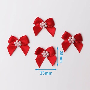 100-200Pearl Bows, Mini Bows, Assorted Bows, Small Bows, Craft Bow Kits, Grosgrain Bows, Small Satin Bows, Ribbon Bows 1