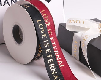 Hot stamping ribbed ribbon, ribbed ribbon for packaging, gift box ribbon, bow jacquard ribbon, cake decorating ribbon, bouquet ribbon