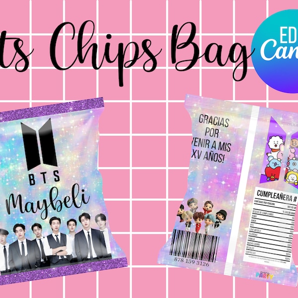 Bts Chip Template Etsy Australia