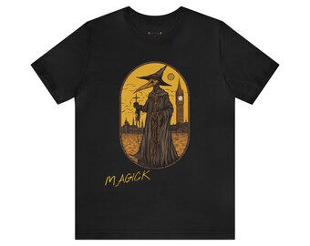 Plague Doctor Shirt, Macabre Tee, Occult Apparel, Mystic T-Shirt, Tarot Art Apparel, Gothic Style Apparel, Magick Tee