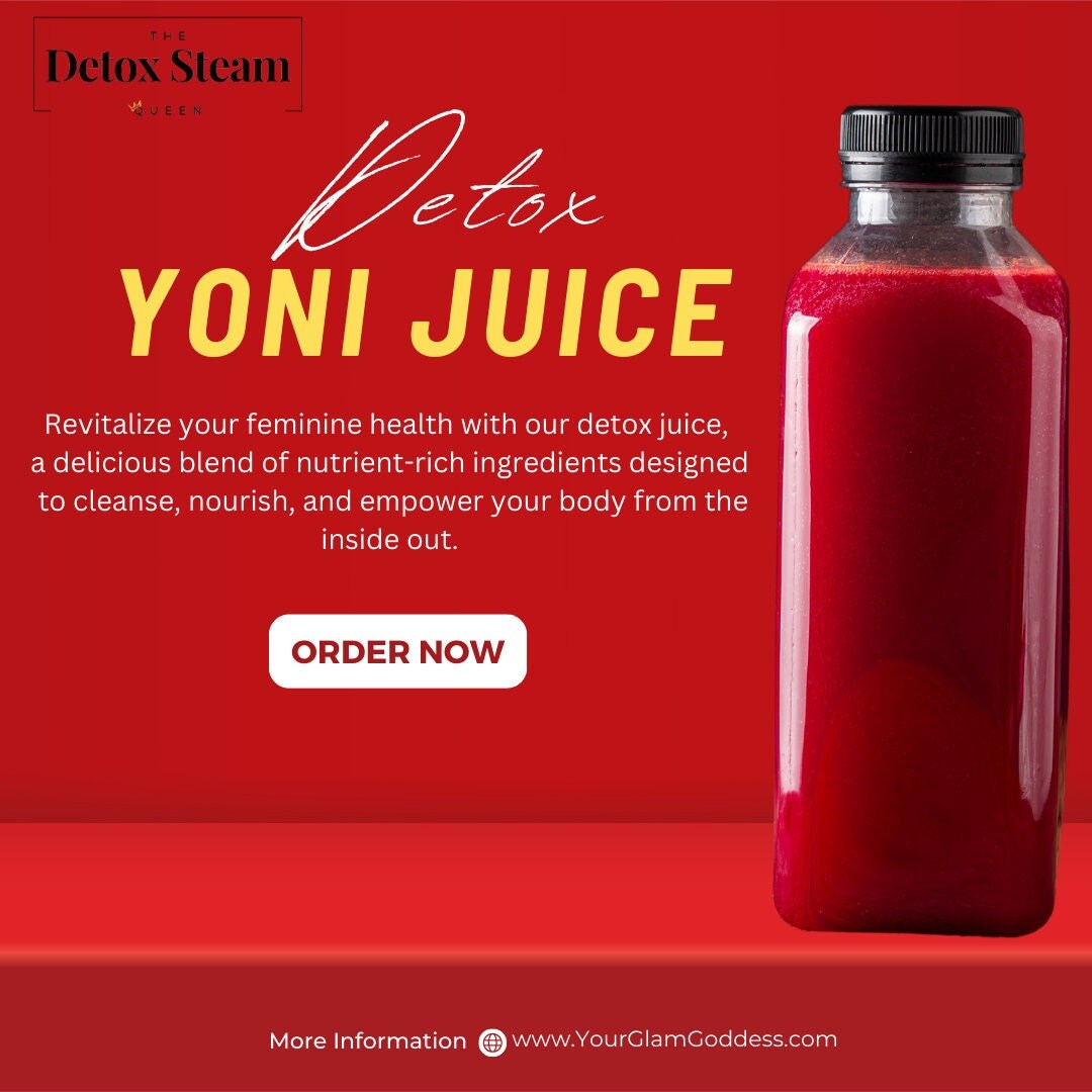 Yoni Detox Juice. Womb Health. Vaginal Health Cleanse. 5 Day Detox