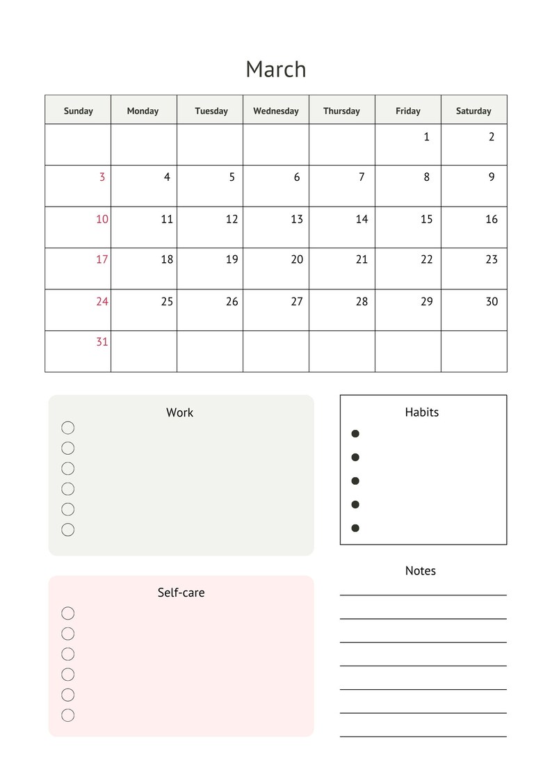 2024 Calendar 2024 Wall Calendar Printable Calendar 2024 Landscape