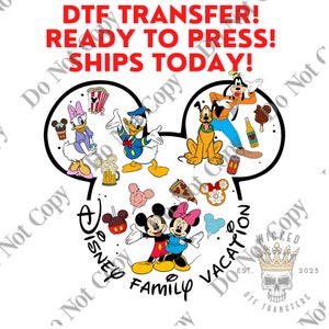 Disney Cruise 2023, Family Vacation DTF Heat Transfer, Disney Vacation  Design, Mickey Minnie DTF