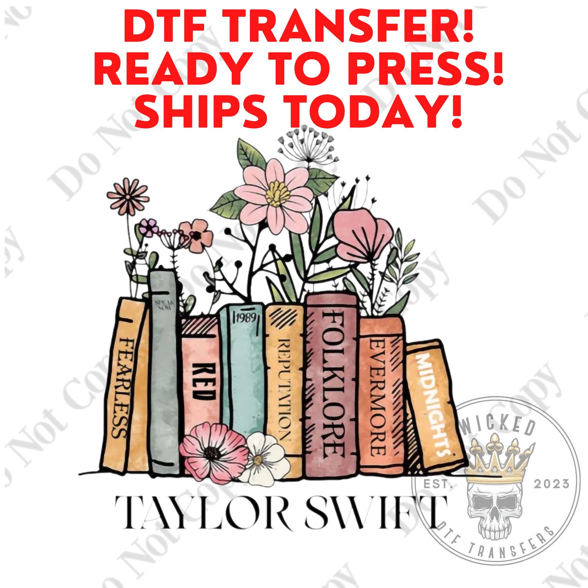 DTF Transfer - Era's Tour- Taylor Swift – NOT SO PLAIN JANE Design Co.