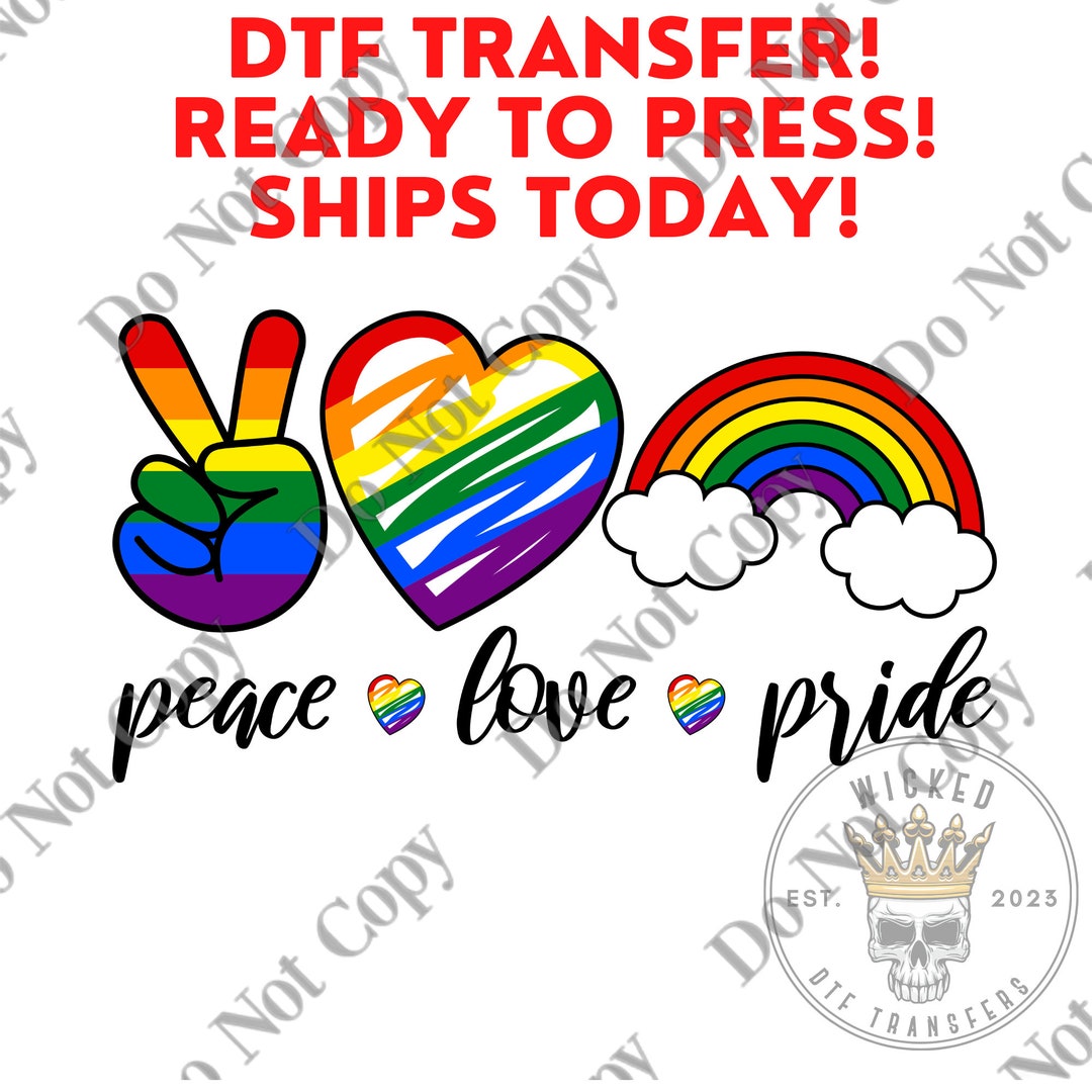 Gay Pride Month Same Love LGBTQ Ready to Press Trending DTF Transfers ...