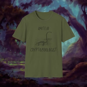 Amateur Cryptozoologist Shirt - Loch Ness Monster Enthusiast Tee - Nessie Unisex Apparel - Scottish Folklore - Cryptid Hunter Tshirt
