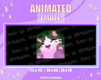 Animated Tuxedo Cat Emote: Kawaii Twitch Stream Asset (Digital Download)