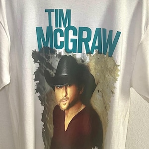 90s TIM MCGRAW ツアー　Tシャツ Vtg 90s TIM McGRAW Tshirt INDIAN OUTLAW All Over Print 1994