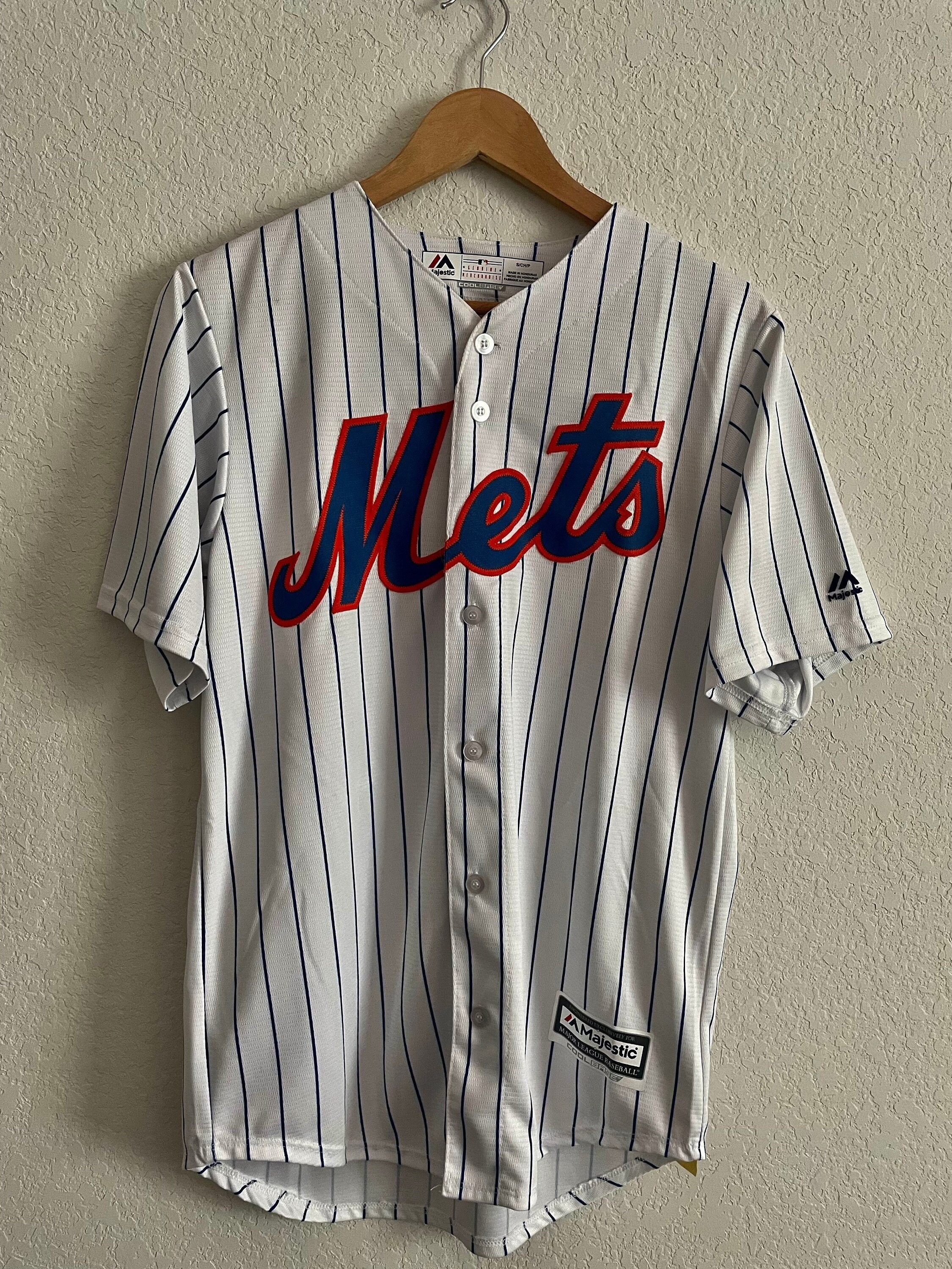 NY Mets David Wright #5 Jersey Youth Size Large Blue Majestic