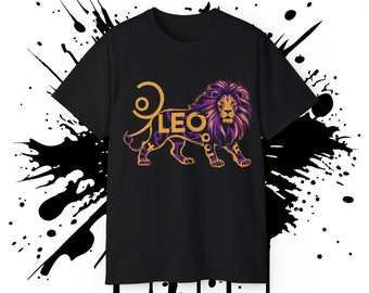Leo Lion Zodiac Unisex Ultra Cotton Tee