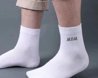 Unisex Socken mit Monogramm Stickerei Size 39-43